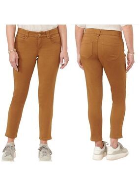 Democracy Ab Solution Ankle Length Twill Stretch 5-Pocket Style Jeans Pants